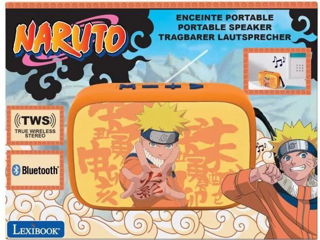 Speaker Naruto Bluetooth 5.0 TWS Portatile - Tessuto & Silicone Gaming - 4