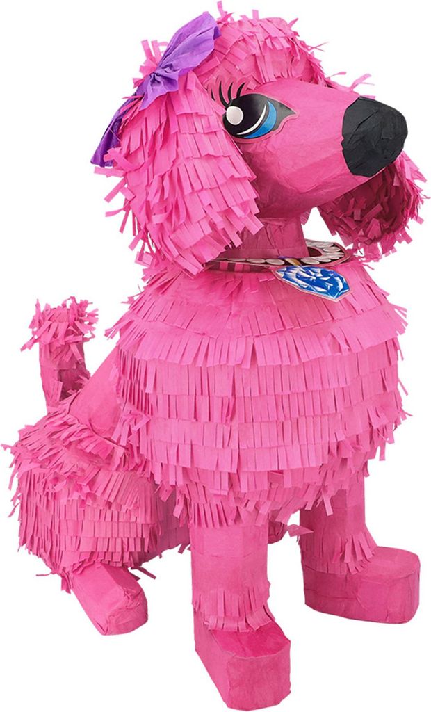 Pinata "Rosa Pudel" | 45 x 24 x 38 cm Produktbild 