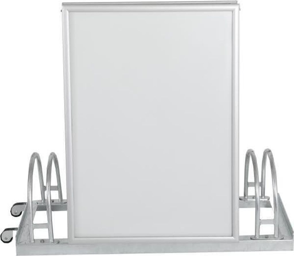 Werbe-Fahrradständer MultiBoard wasserfester Klapprahmen 25mm DIN A1