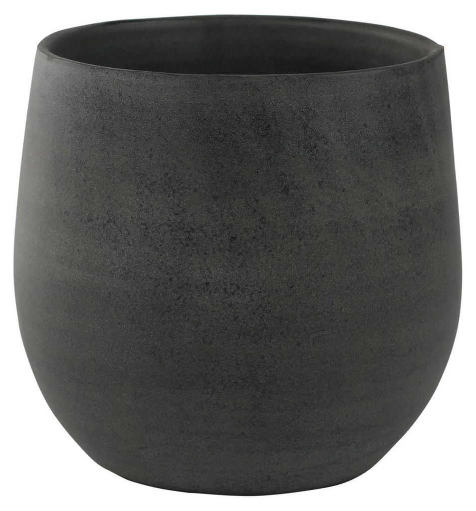 Ter Steege Pflanzentopf - modern - Graphit - 15 x 13 cm