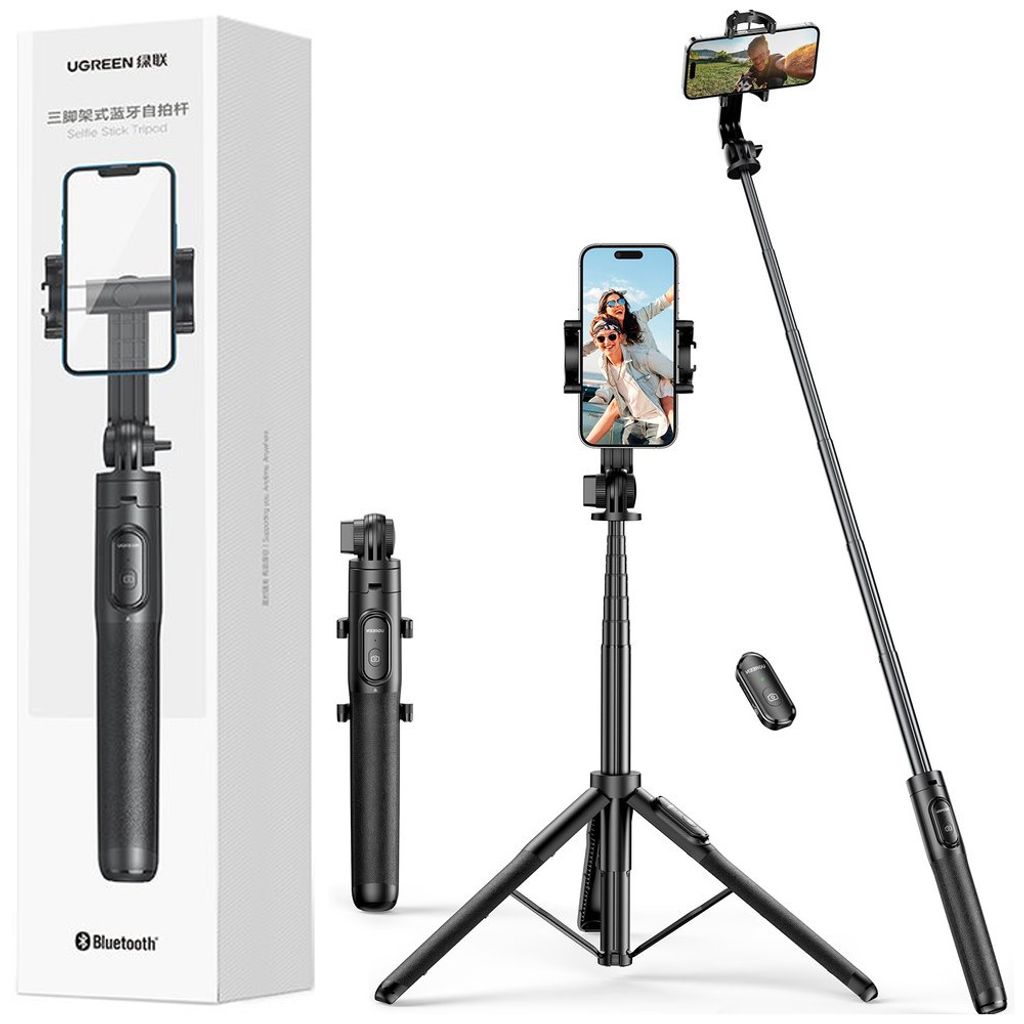 Ugreen Selfie stick trikojis su Bluetooth nuotolinio Obrázok produktu 
