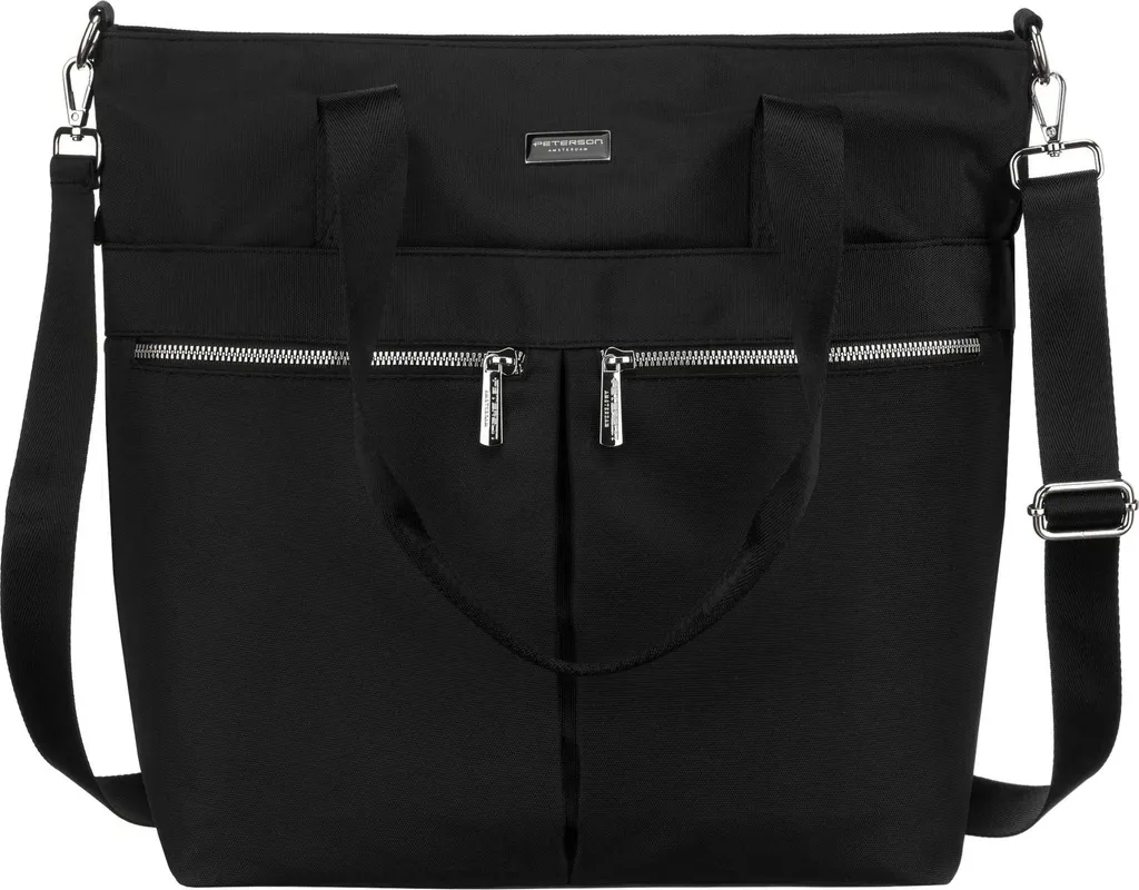 Sac à main pour femmes Peterson Unook en similicuir noir de haute qualité