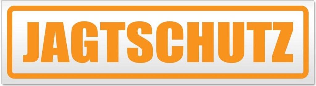 Kiwistar - Autoaufkleber - Orange - 60 x 16 cm - Jagtschutz - Hinweis Aufkleber Sticker für Auto, Kfz, Fahrrad, PKW, LKW