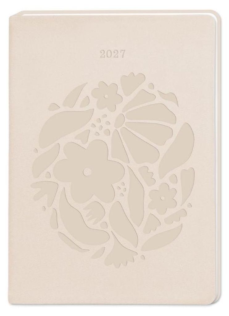 Terminplaner Lederlook 2027 Beige