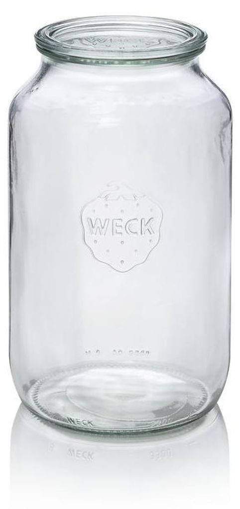 4x Weck pot verre cylindrique avec couvercle Cylinder shape Image du produit 