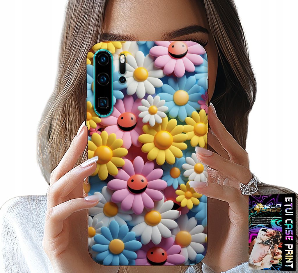 Etui Für Huawei P30 Pro - Bunte Blumen, Gänseblümchen Etui