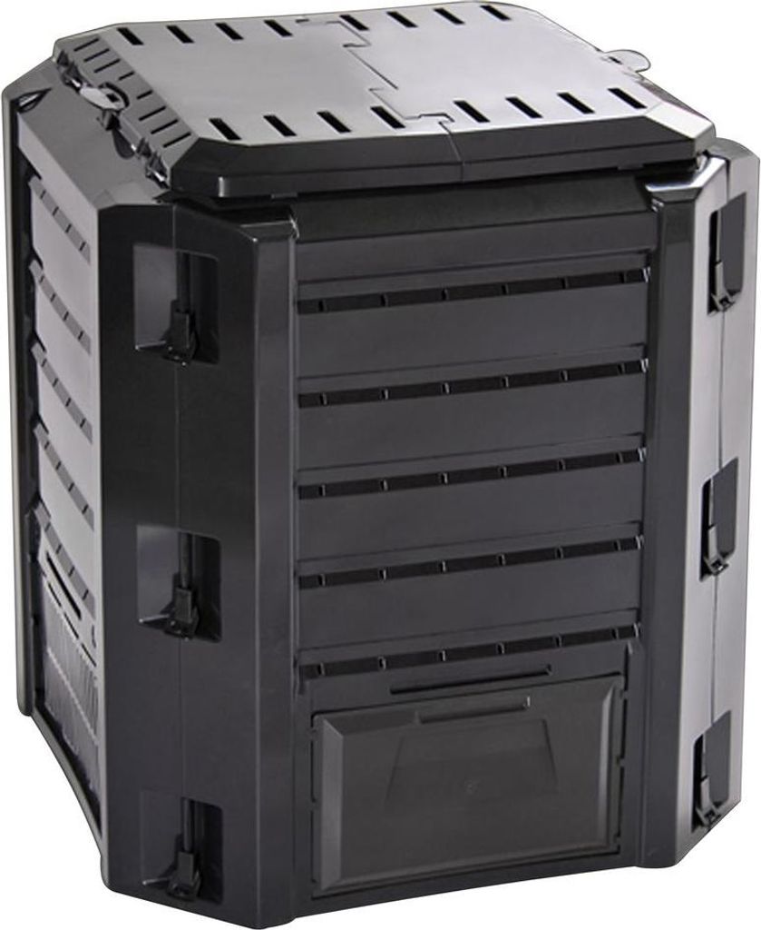 Compostiera COMPOGREEN, 380 lit., nera Immagine del prodotto 
