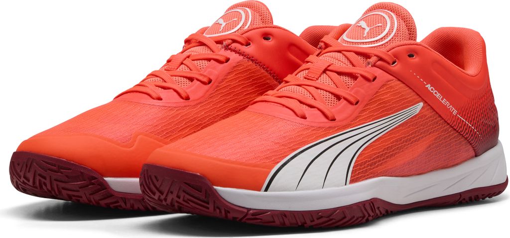 Puma Accelerate Turbo Handballschuh GLOWING RED-PUMA WHITE-DARK CR 44