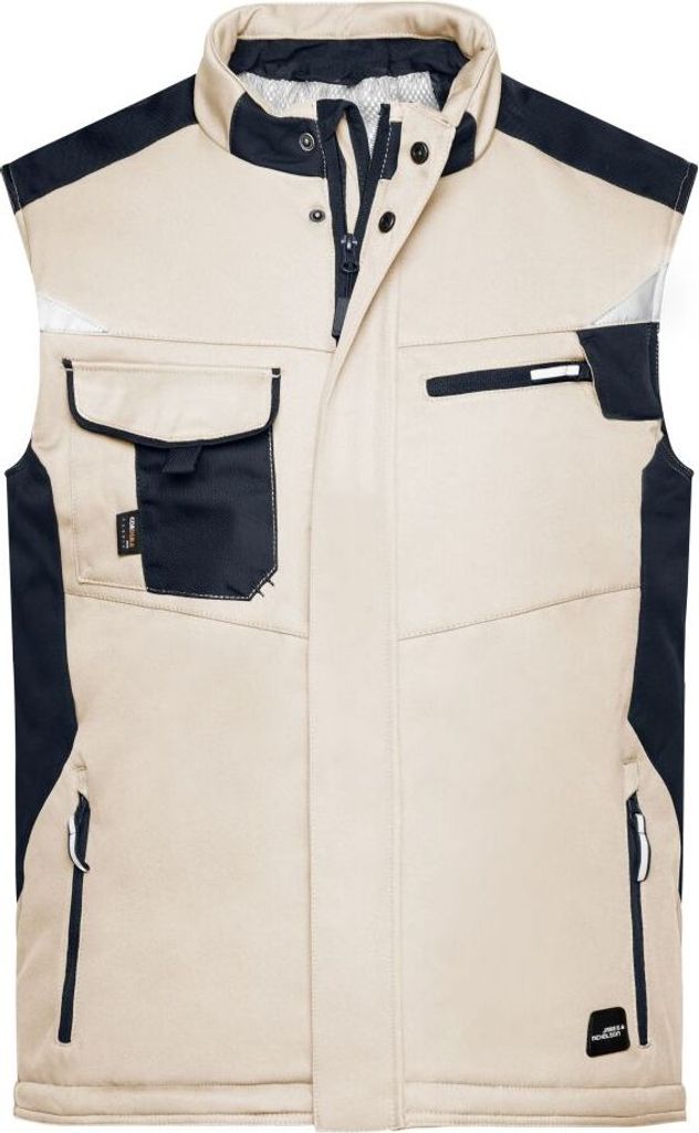 Craftsmen Softshell Vest - STRONG - stone/black, Gr. S Produktbild 