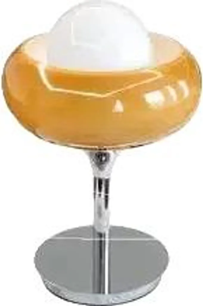 Luminaire de chevet design jaune avec variateur et éclairage froid