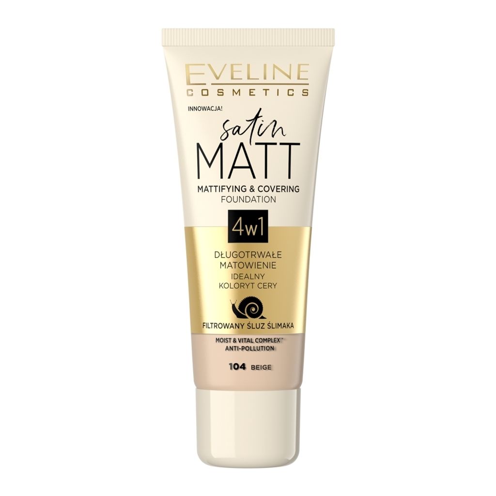Eveline Cosmetics Satin Matt – mattierende, deckende Produktbild 