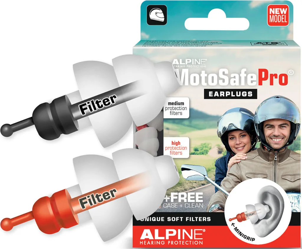 Alpine MotoSafe Pro bouchons d'oreilles noir taille unique moto voyage