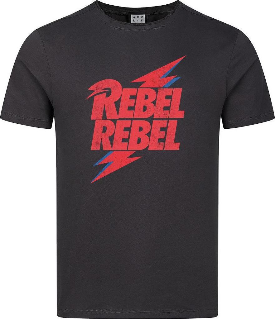 David Bowie - "Rebel Rebel" T-Shirt für Herren/Damen Uni GD4255 (XL) (Holzkohle)