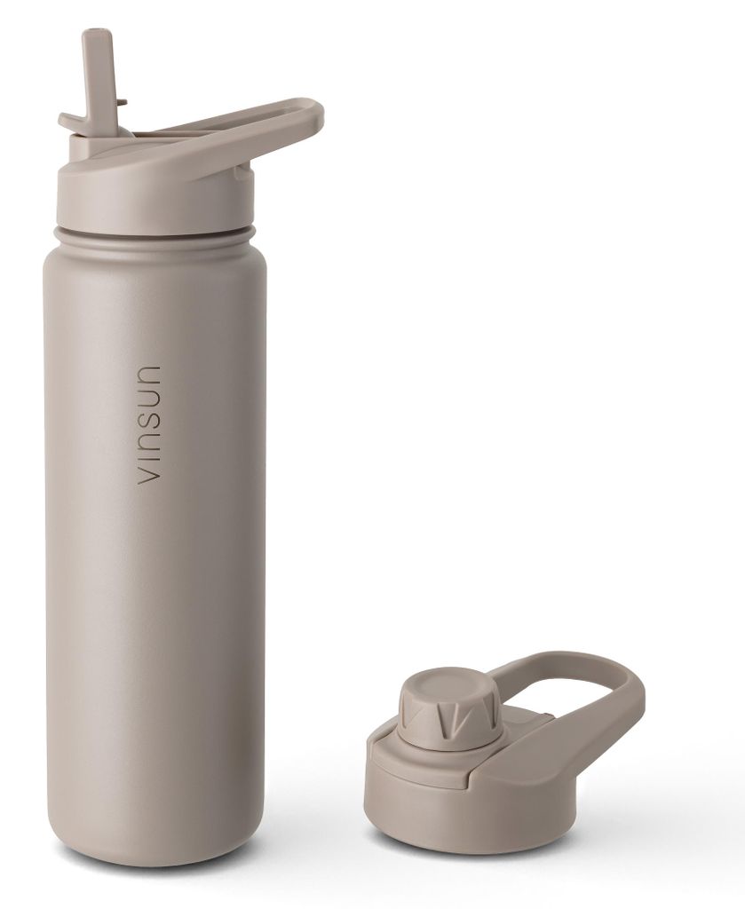 Trink Flasche Edelstahl 750ml Thermoflasche Sport Gym Produktbild 