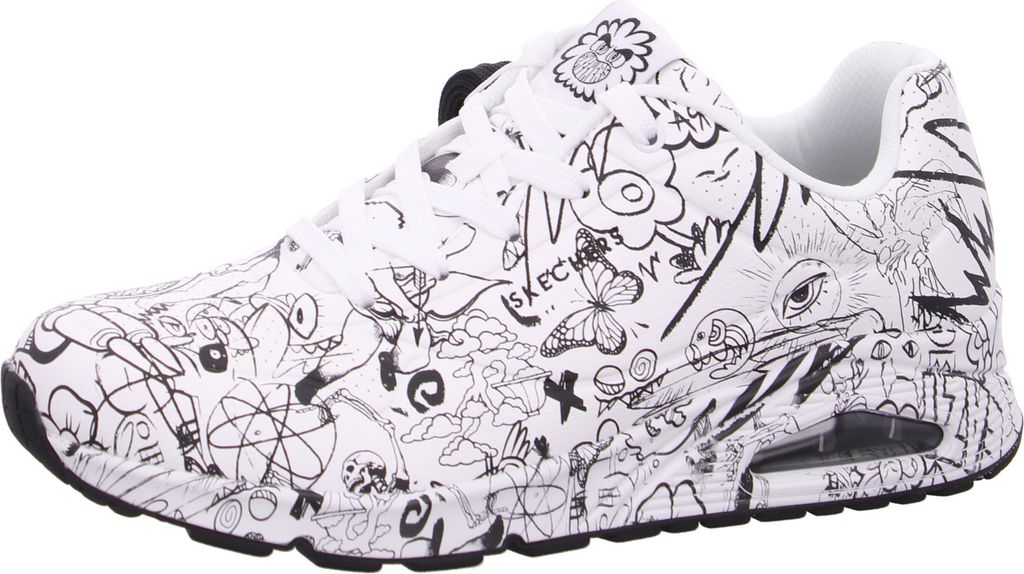 Skechers Herren Sneaker Freizeit Schnürer, Unifarben mit Produktbild 