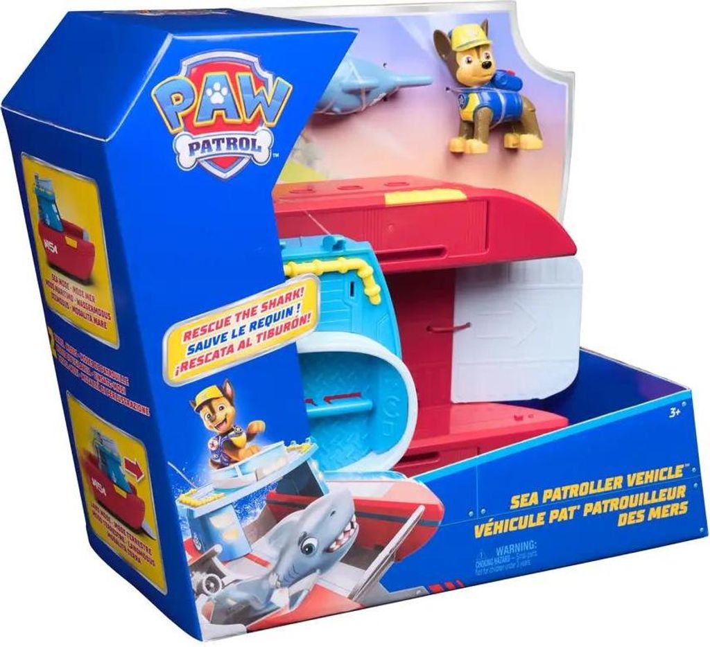 PAW Patrol - Sea Patroller Rettungsboot mit Chase Figur und Produktbild 