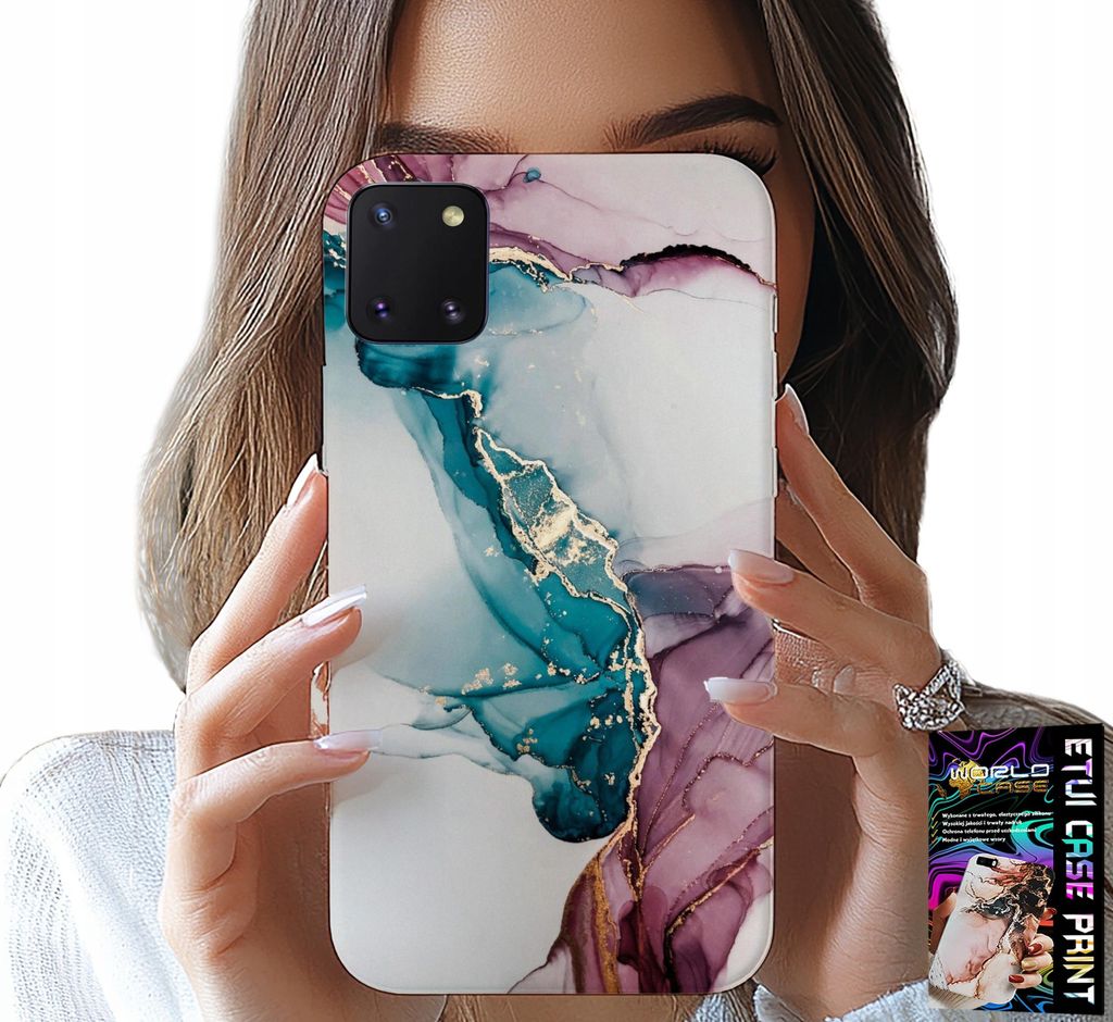 Etui Für Samsung Galaxy A81 - Elegantes Marmoriertes Modisches Damenetui