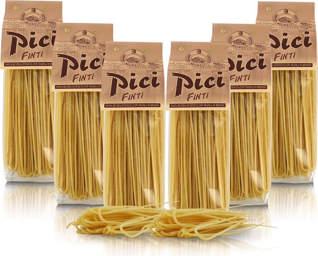 Antico Pastificio Morelli - Typische italienische Pasta - Falsche Pici - 6 x 500 g