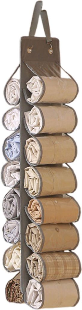 Hängende Tasche zur Aufbewahrung von Yoga-Kleidung, 26 Fächer, Schrank, Kleidungsstück zum Aufhängen, Legging-Organizer, Kleideraufbewahrungsl...