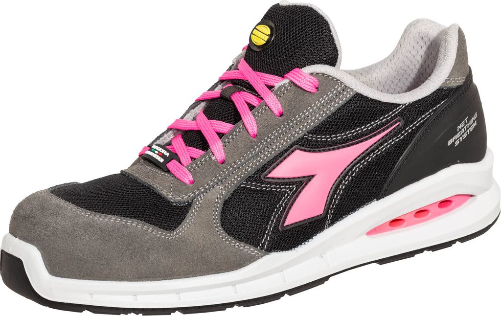 Utility Diadora Arbeitsschuh Run Net Airbox Sandale S1P Src Anthrazit Schwarz