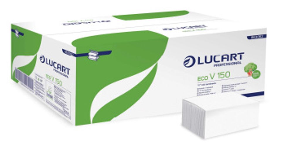 Lucart ECO V150 - Papierhandtücher, 23 x 25, 20KS