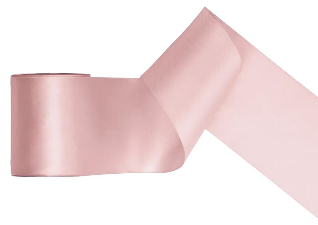 Satinband 100mm x 25m hellrosa