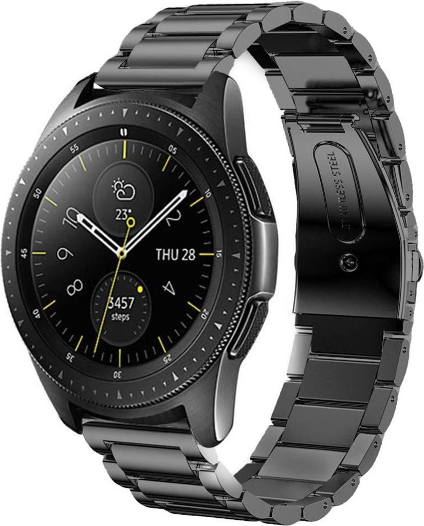 Strap-it Titanarmband - Kompatibel mit Samsung Galaxy Watch Armband 42mm Ersatzarmband - Titanium - Hochwertiges Material - für Smartwatch 20mm Ar...