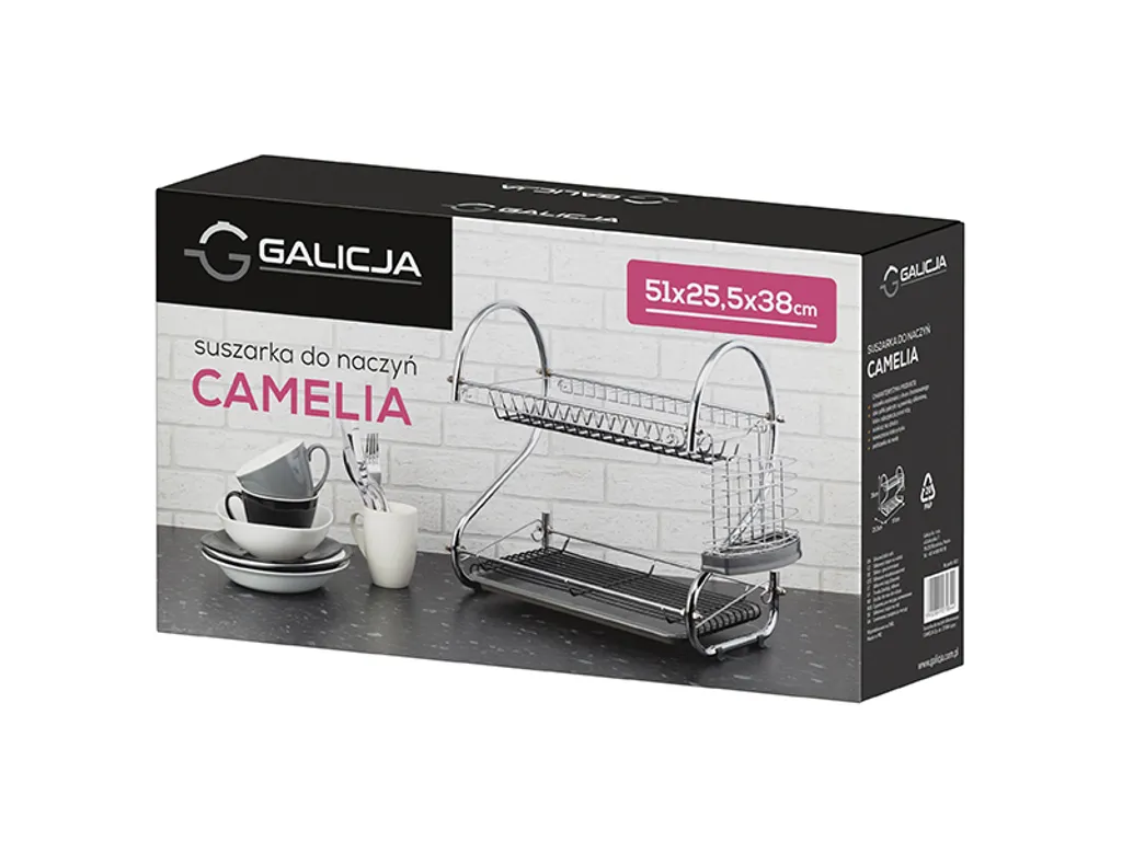 Scolapiatti Metallo Nabbi Camelia Bianco - Design Robusto per Cucina - 4