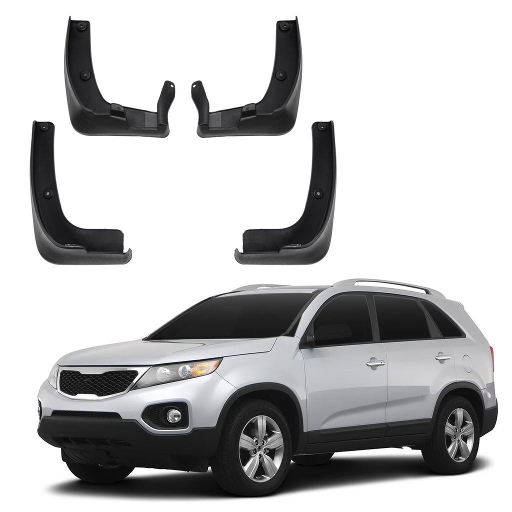 J&J AUTOMOTIVE | Schmutzfänger 4er Set vorne + hinten für Kia Sorento 2014-2020