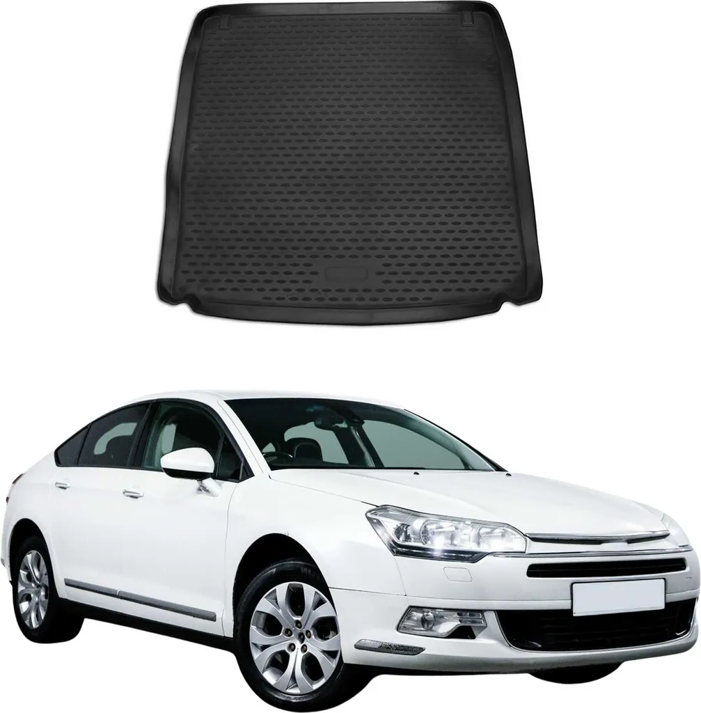 Vasca Baule Citroen C5 Notchback 2011-2024 | Tappetino Gomma TPE Su Misura