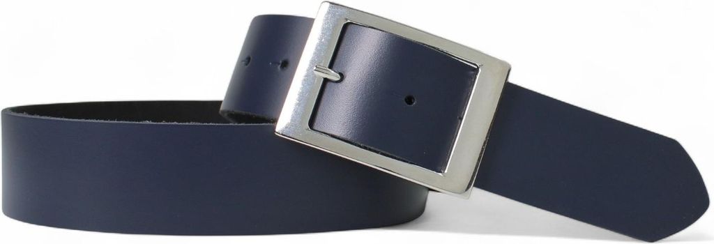 FRONHOFER Gürtel 4 cm rechteckige Gürtelschnalle silber, echt Ledergürtel Damen