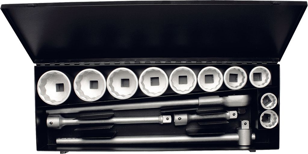 Elora Steckschlüssel-Satz 1", zwölfkant, 14-teilig 1.7/16"-3.1/8", ELORA-780-10A