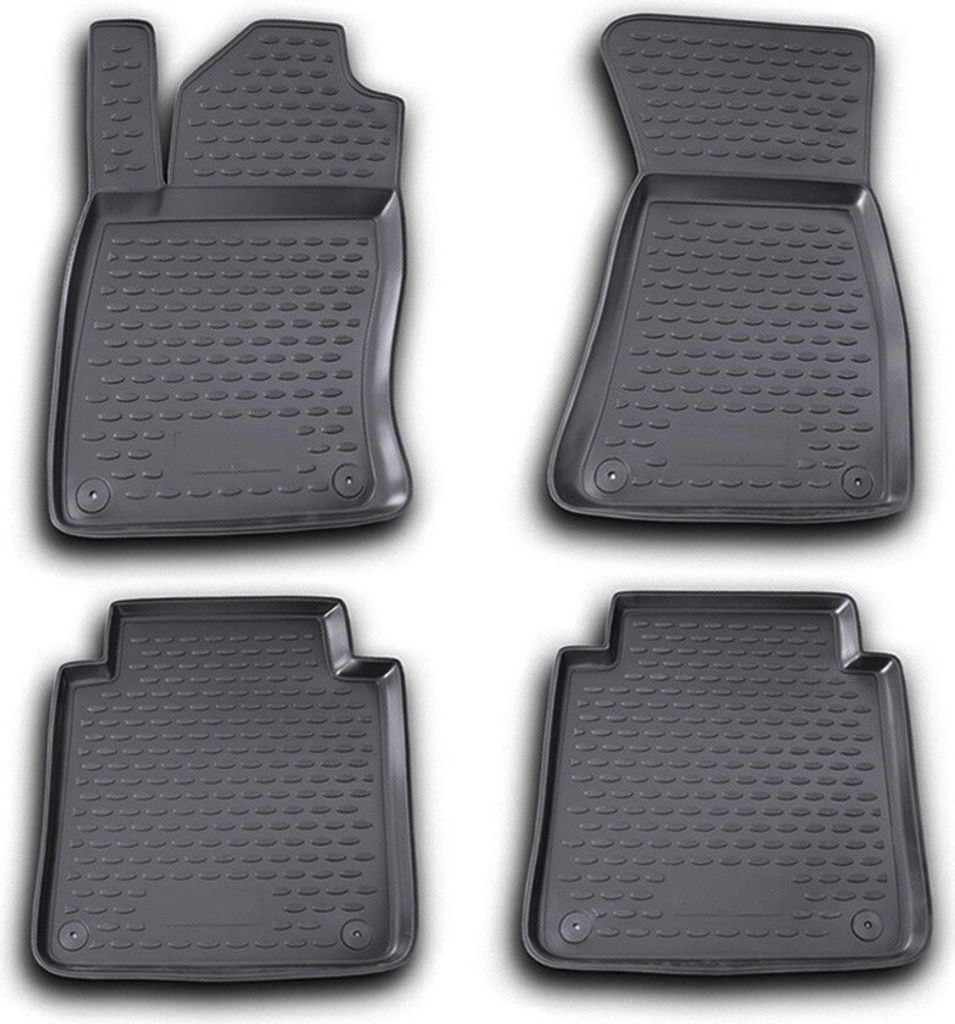 ELEMENT Gummi-Fussmatten 3D kompatible mit AUDI A8, 2002-2009, 4 tlg.