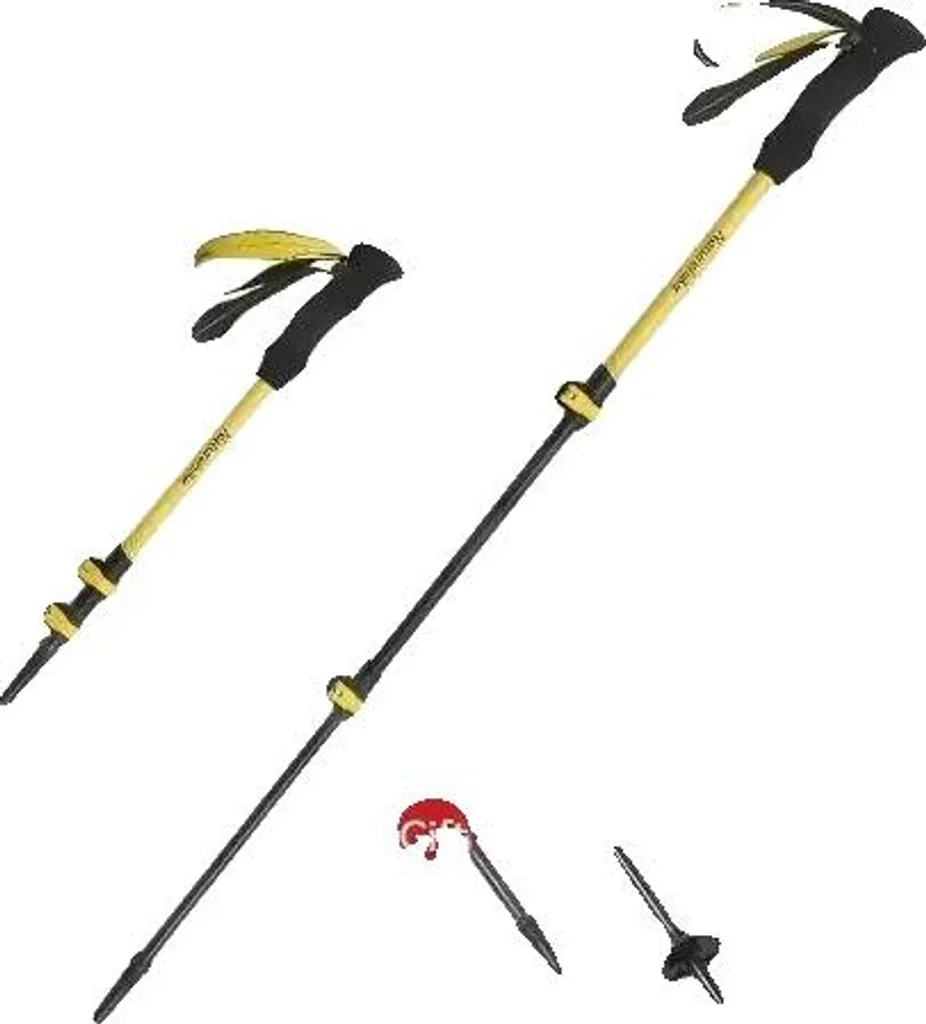 Bâtons de trekking en fibre de carbone ultra-légers et réglables 100cm
