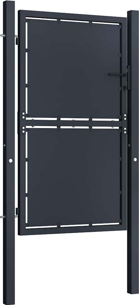 vidaXL Ocelová zahradní brána 100 x 175 cm antracitová Obrázek produktu 