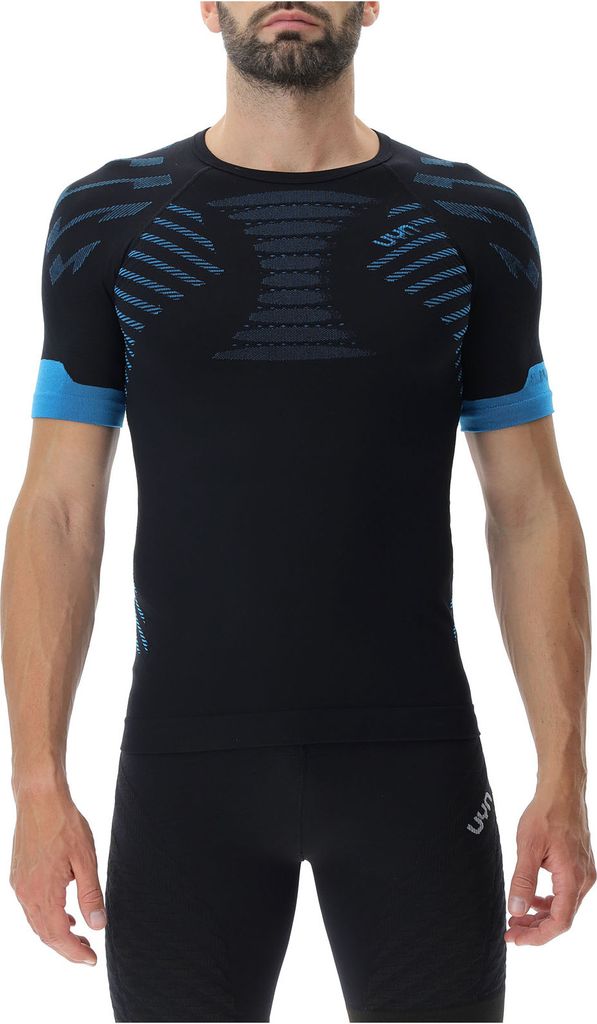 UYN Running Ultra1 Laufshirt Herren black/atlantic/atlantic S