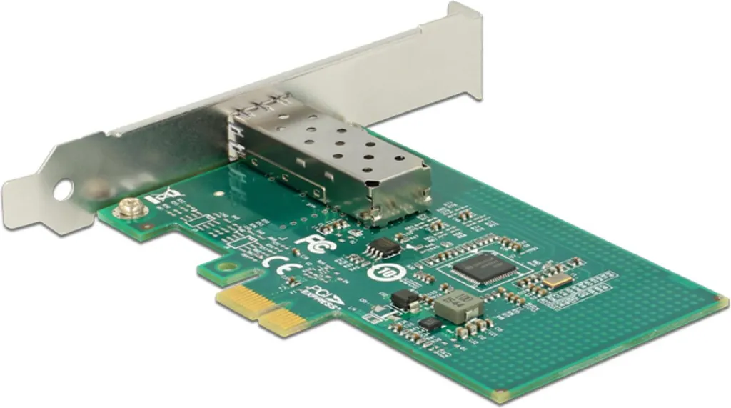 Scheda di Rete Delock PCIe SFP Gigabit LAN - Slot per Fibra Ottica