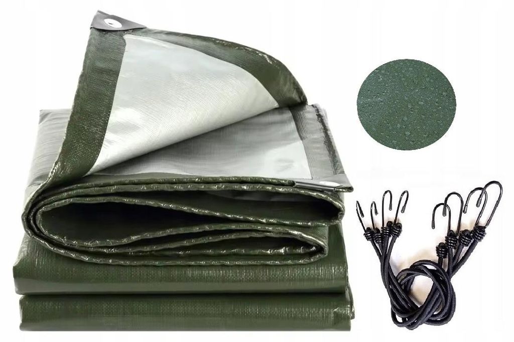 Ekspand | Tarpaulin 10x12m 130g - vert argenté - résistant Image du produit 