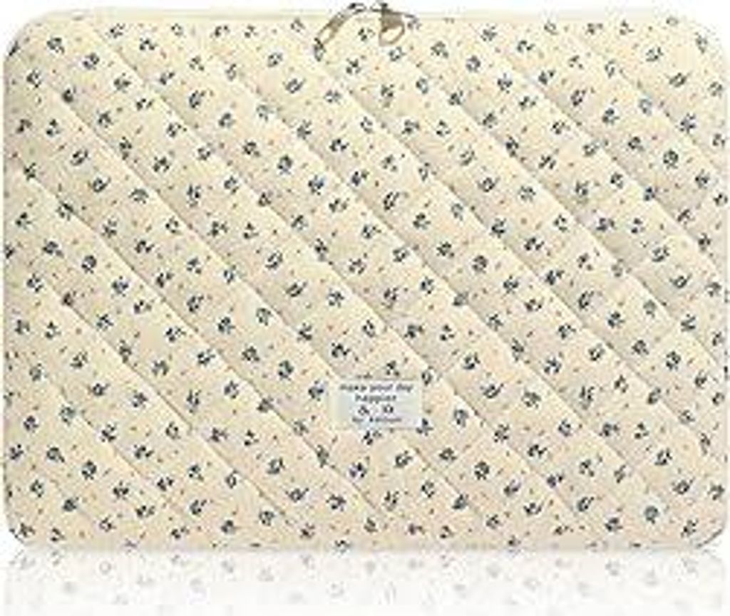 Flintronic Laptoptasche 14 Zoll, Puffy Laptop Hülle, Florale Laptophülle, Laptop Sleeve Case, Laptoptasche Schutzhülle, Notebook Hülle Tasche K...