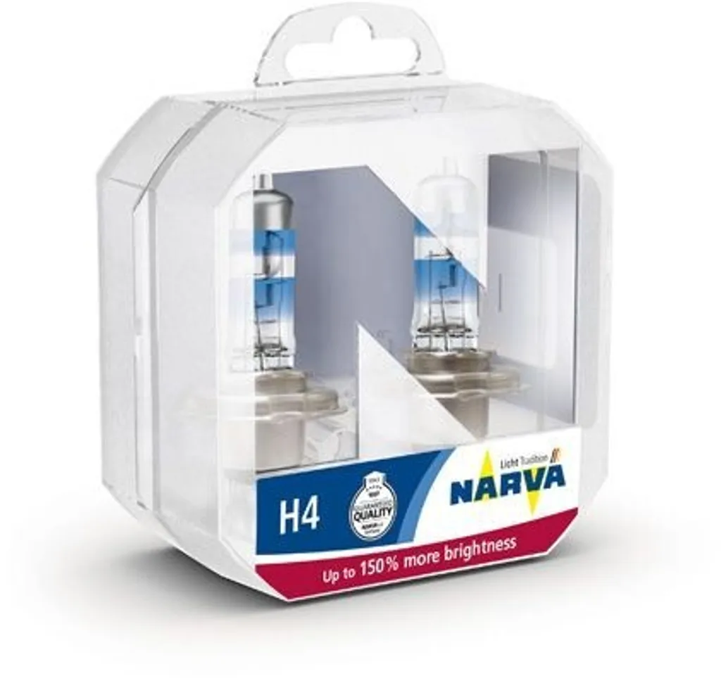 NARVA H4 480692100 Ampoules Halogènes 12V 60/55W P43t-38 pour Phares