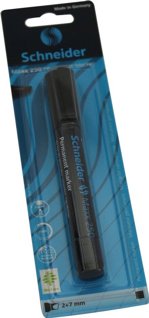 Schneider Permanent-Marker Maxx 250 schwarz Blister 1 Stück