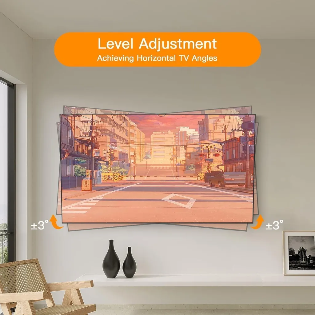 Support Mural TV Orientable et Inclinable pour Écrans LED et OLED - 7