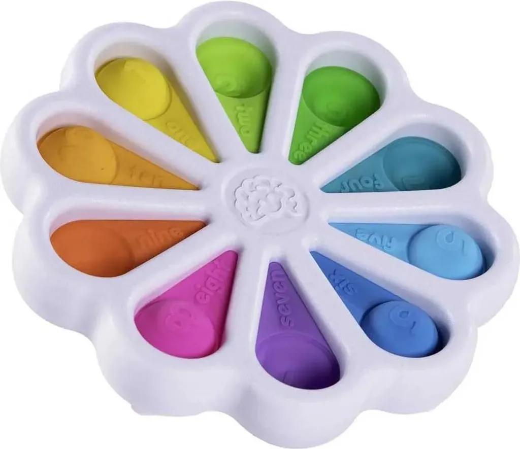 Jouet Éducatif Dimpl Digits avec Bulles Silicone Chiffres et Couleurs