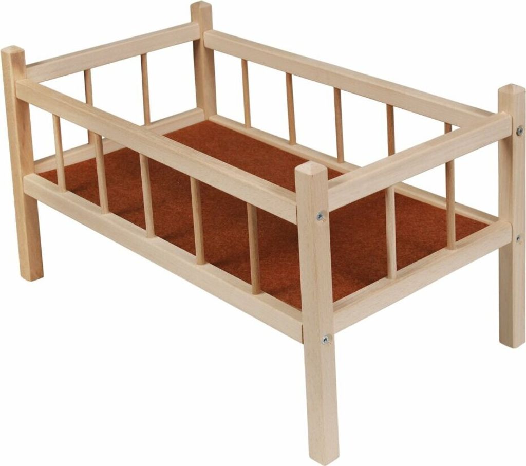 Holzkrippe fü r Puppen