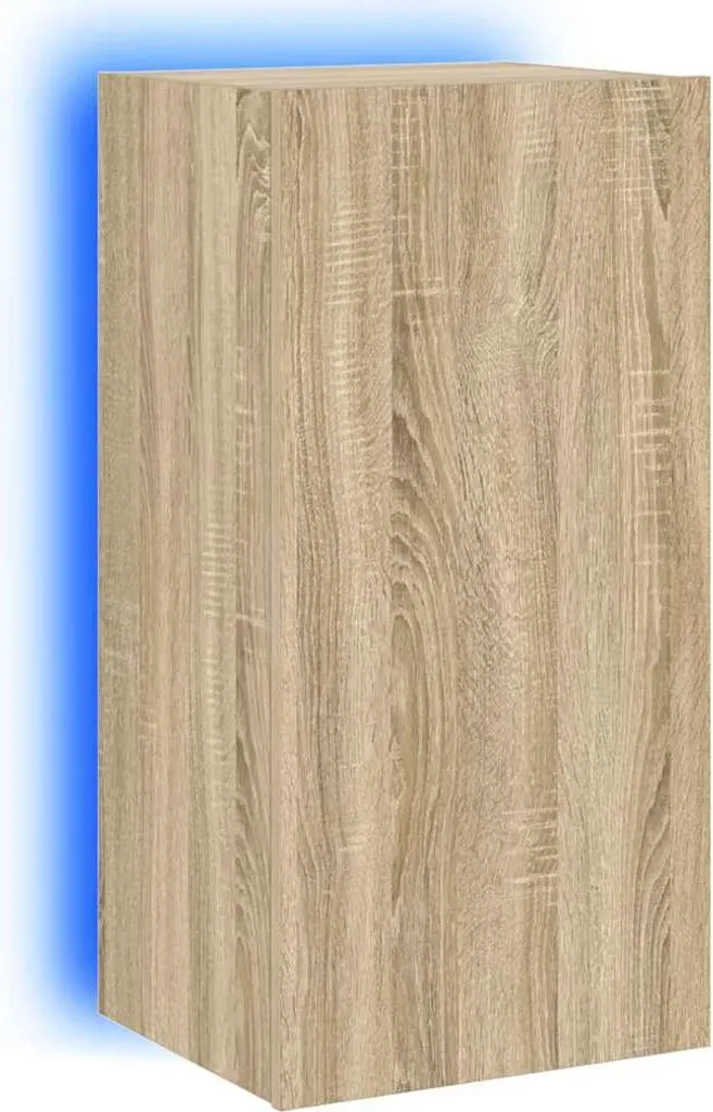 Mobile TV Rovere Sonoma con LED 40,5x35x80 cm | Parete Attrezzata Shop