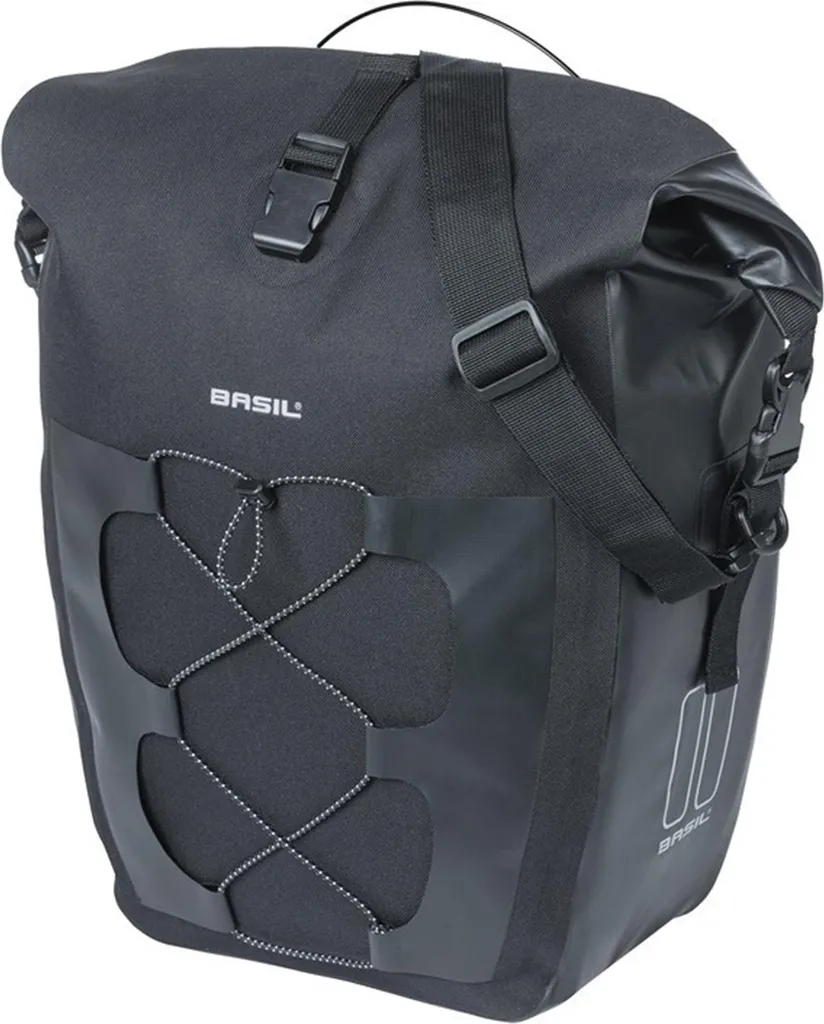 Sacoche Vélo Anti-Pluie 22L Basil Navigator L avec Fixation MIK Stable