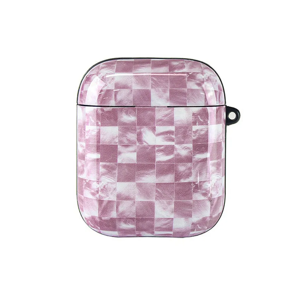 Custodia Protettiva AirPods Quadrati Rosa: Shockproof e Durevole