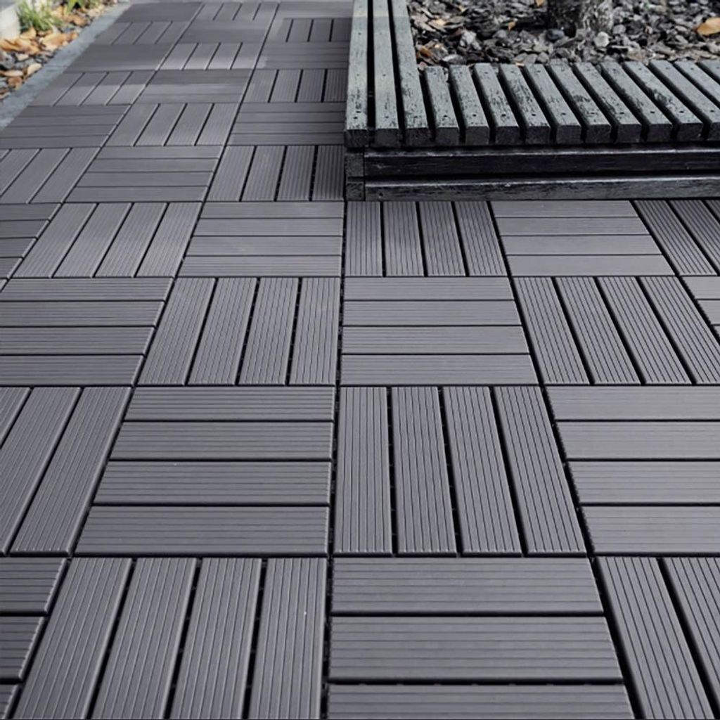 11 Stück Terrassenfliesen Stecksystem Klickfliesen Dielen Produktbild 