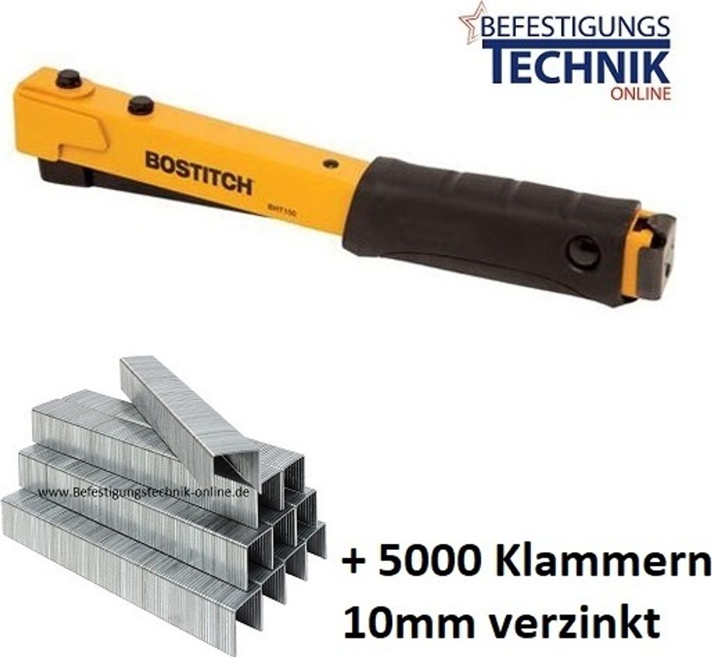 Bostitch BHT150C baugl. Stanley 6-PHT150 Prebena HFPF09 6-10mm + 5000 Klammern 10mm KL-35