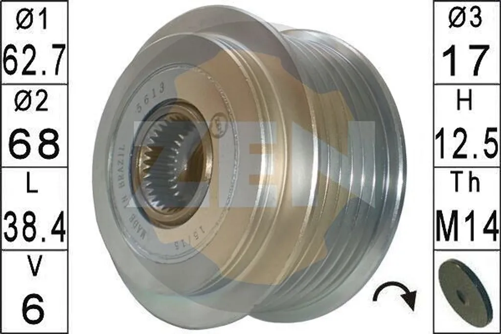 Poulie Alternateur pour Réparation Toyota Corolla et Hyundai Sonata V (NF)